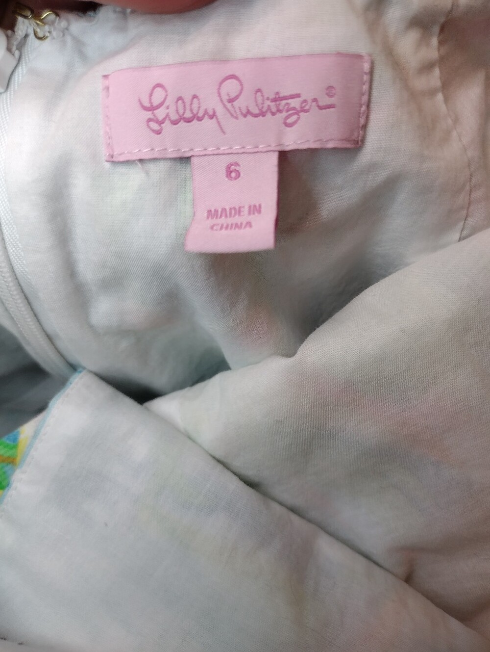 Lilly Pulitzer Sea Salt & Sun Courtney Tie Back Shift Dress Style #25570 - Picture 5 of 8